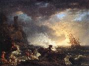 VERNET, Claude-Joseph Shipwreck  wr Sweden oil painting reproduction